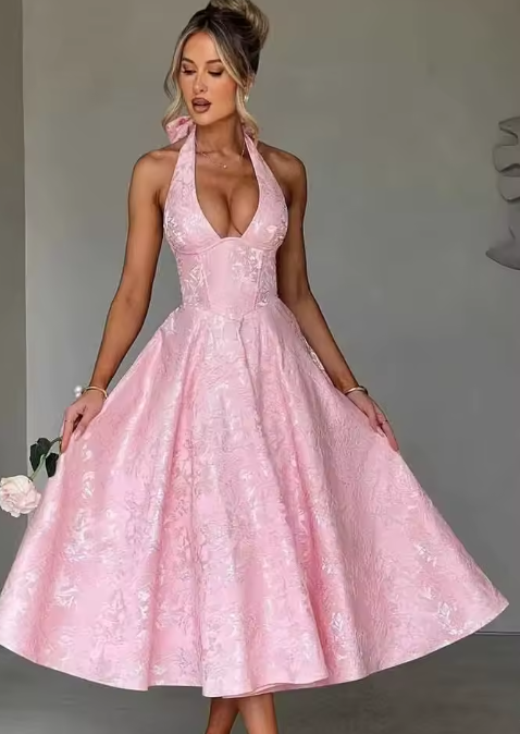 Saffron Serenity Midi Dress