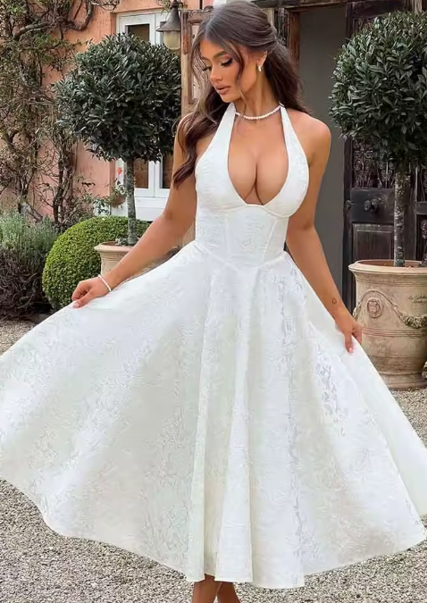 Saffron Serenity Midi Dress