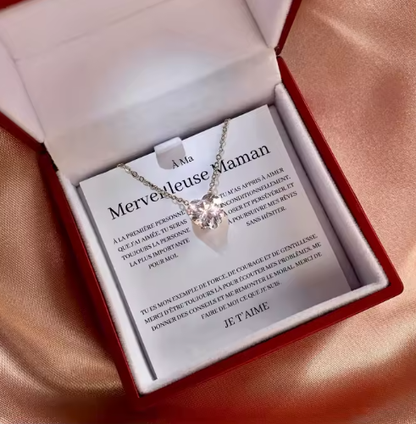 Mothers Gift Necklace - "À la Meilleure des Mamans"