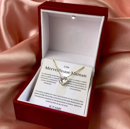 Mothers Gift Necklace - "À la Meilleure des Mamans"